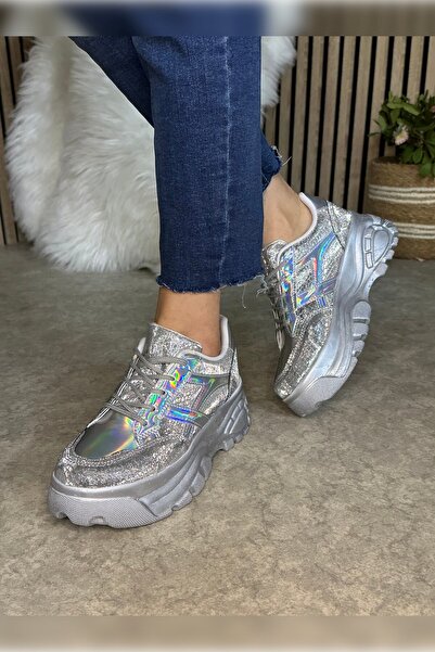 Nstil Daily Women's Sneaker Thick High Sole Lace Up Comfortable Tiger Stripe ...