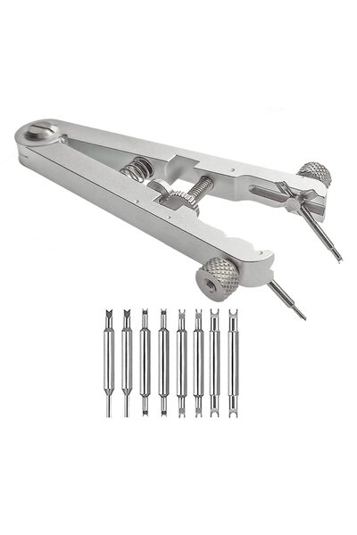 Choice 1set Watch Spring Bar Plier Tool Set with Durable 10 Tips Pins Spring ...