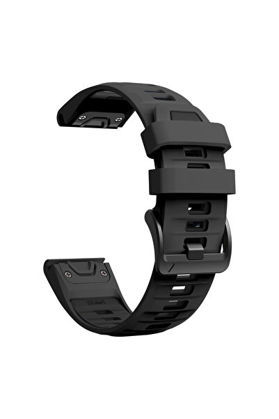 Choice26 1PCS QuickFit 22mm Coal Ash Black 22mm 26mm QuickFit Silicone Strap ...
