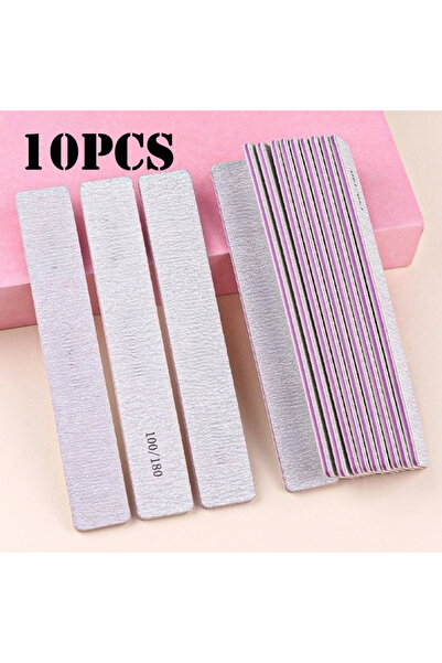 choice2 10pcs 5/10/25Pc Straight Nail File 100/180 Grits Thick Sticks Sanding...