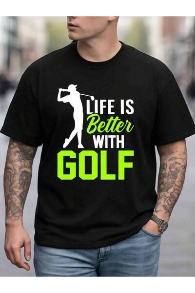 9JY Men Cotton Humor-Shirt Funny Course Design Short Sleeve Round Neck Casual...