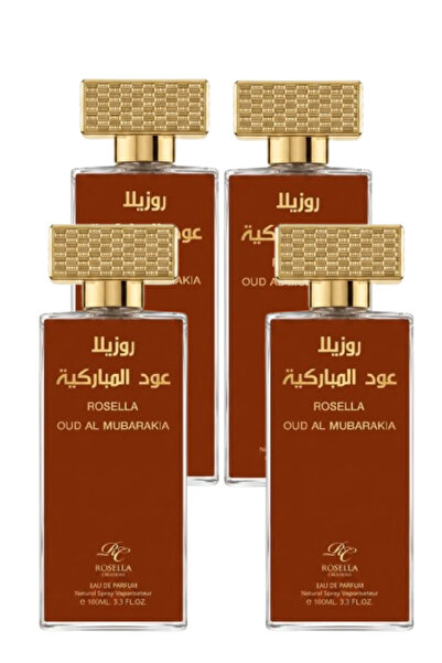 ROSELLA 4 قطع من عطر العود المباركية 100 مل
