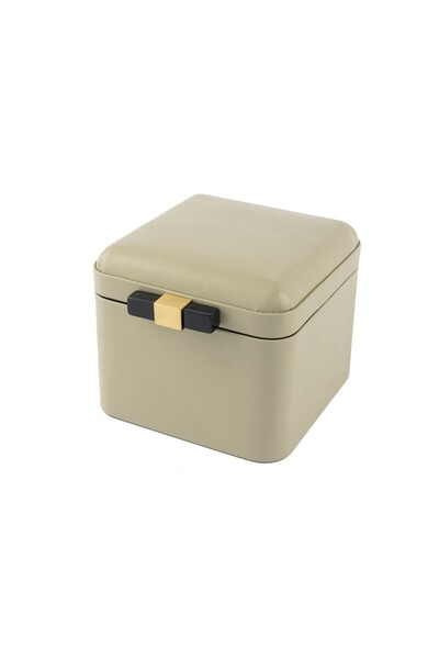 Mikasa Moor Rexene Light Green Leather Cover Decorative Box 18X16X13Cm