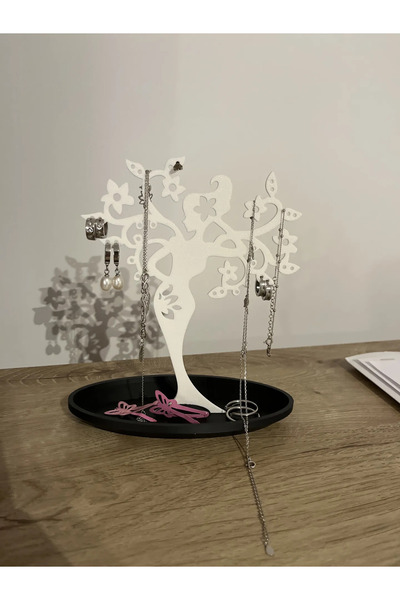 Generic Brand Decorative Tree Jewelry Holder Stand with Girl Figure - 3D Prin...