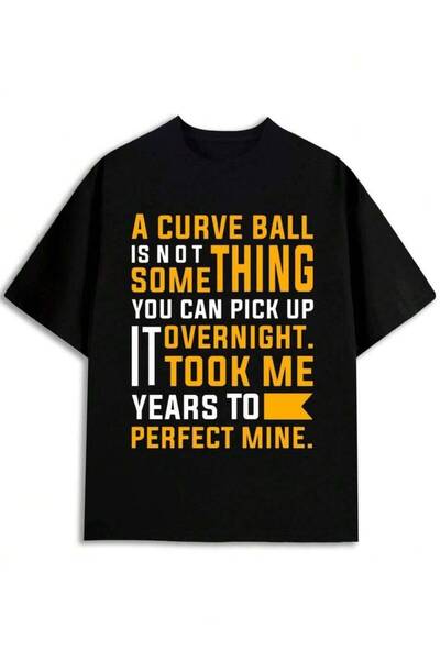 45 BPM Men's Black Crew Neck-Shirt, Stylish Pattern Design, Offering A Regula...