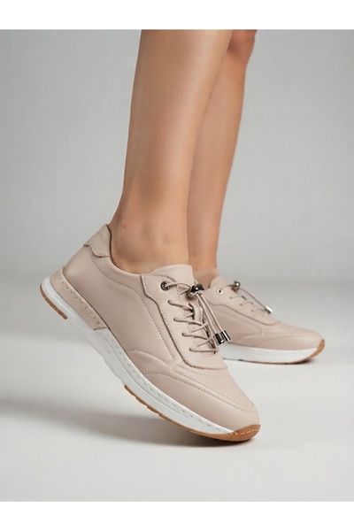 Rüya Shoes Lace-Up Light Heeled Comfortable Casual Sneakers – 3 cm