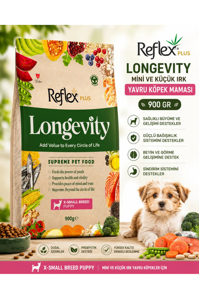 Reflex Plus Longevity Mini ve Küçük Irk Yru Köpek sı 900 Gr
