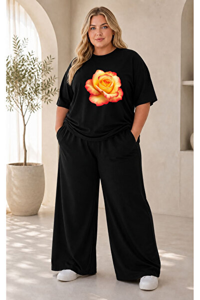 Prekarya design Women's Plus Size Premium Oversize Cotton 2-Piece Tracksuit S...