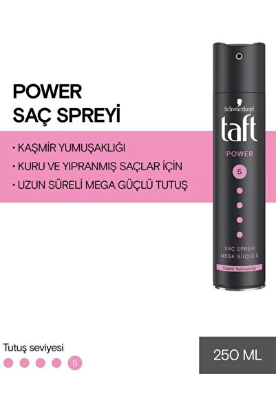 Taft Power Kaşmir (Mega Güçlü) Sprey 250 ml Saç Spreyi