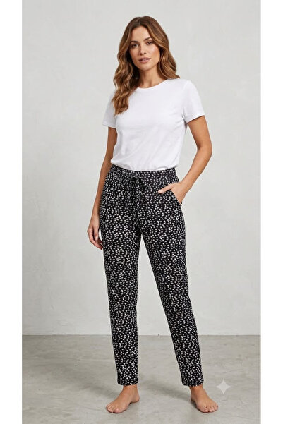 Derya Kurşun Pants with Pockets and Elastic Waistband 0573-013