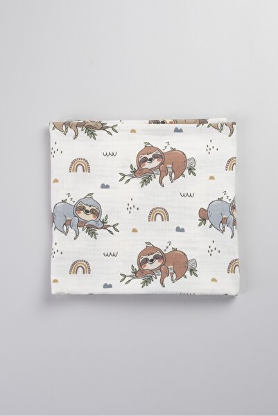Bondberro Multi-Purpose Muslin Blanket 100 X 85 cm 100% Organic Cotton Oeko-T...