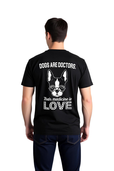 PayBuy Ανδρικό μπλουζάκι με στάμπα Dogs Doctor Love Medicine