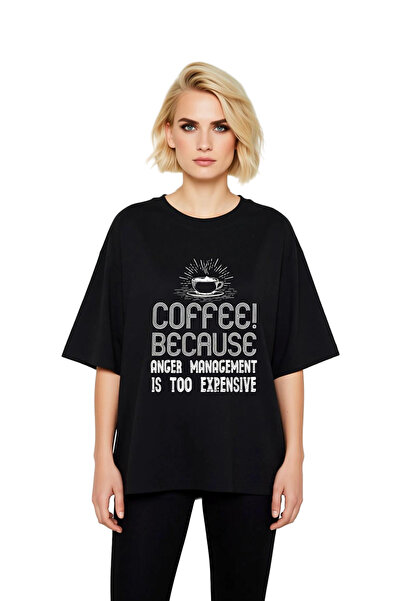 PayBuy Coffee because Neurotherapy Is Expensive Printed Women's Oversize T-Shirt