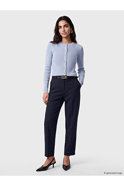 LC Waikiki I Beli Belted Women's Fabric Trousers from Freezen Store