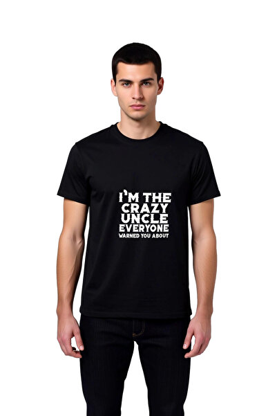 PayBuy Tricou cu imprimeu umoristic pentru bărbați, cu tematică Crazy Uncle, ...