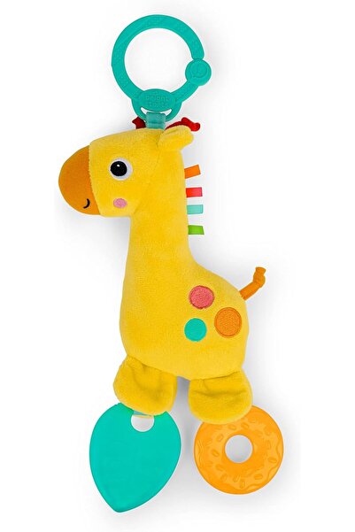 Bright Starts Safari Soother Rattle & Teether Toy for Stroller and On-The-Go ...