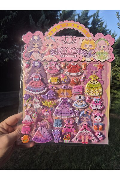 7nisan Sticker Set-Dress up Embossed Sticker/ Model4