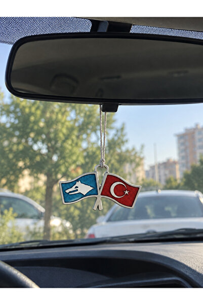 HER ŞEY NOTA www.herseynota.com Bozkurt ve Türk Bayrağı Figürlü Dikiz Aynası ...
