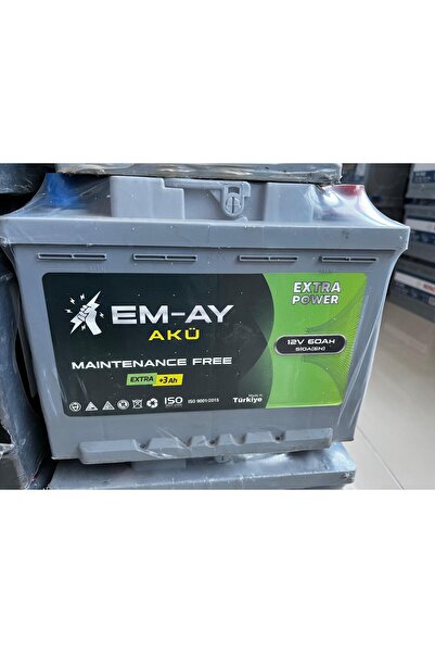 Emay akü 12 v 60 amper