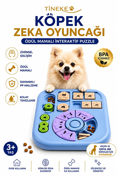 TİNEKE Paw Pro Dog Intelligence Toy |   Reward Food Interactive Puzzle |   Ac...