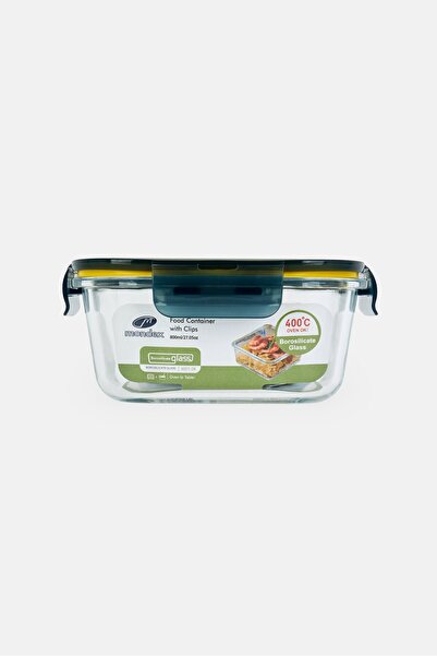 MONDEX Borosilicate Glass Lunch Box, Green
