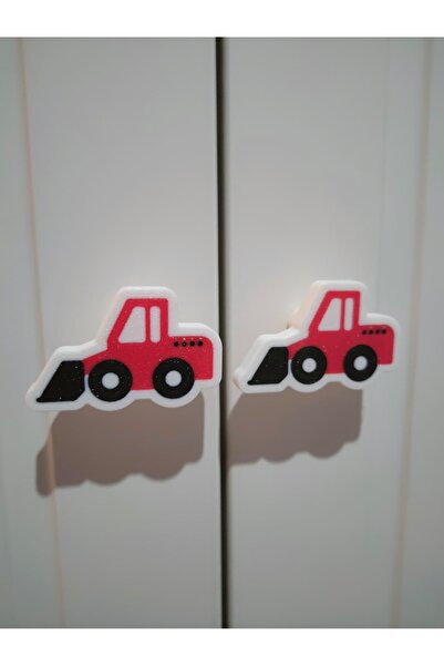 Devletli 3d Çocuk Odası Dolap Kulpu 5,5cm (1 ADET) ARAÇLAR TRAKTÖR - KAMYON -...