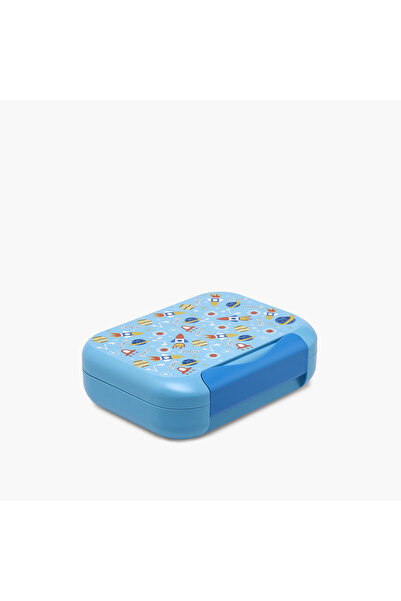 Lifestyle Space Print Bento Lunch Box for Kids with Compartments - 1.2 L