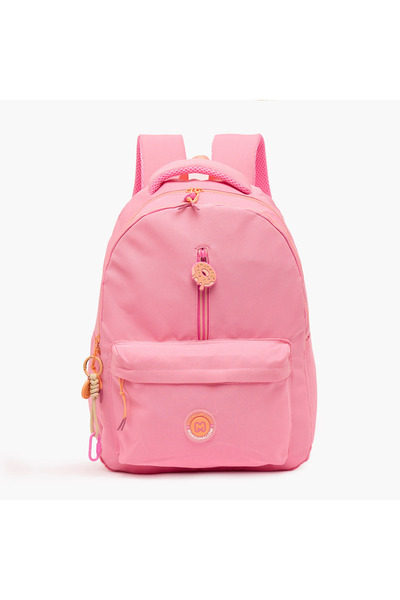 Marshmallow Solid Backpack for Girls 8-13 Years with Adjustable Shoulder Stra...