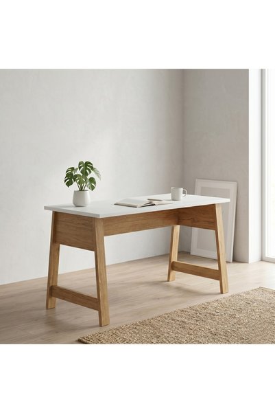lagomood LOGEN Çalışma masası 120 Beyaz Meşe