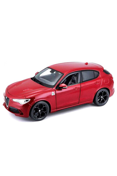 BBURAGO 1:24 Alfa Romeo Stelvio Model Car Red |   Diecast Metal Body |   Coll...