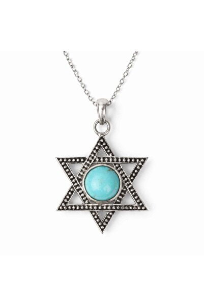 craftmystic Colier argint 925 cu Turcoaz stea - inspiratie si protectie zilnica