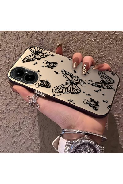 CHICASELUX Realme C67 4g Compatible Elegant Night Style Butterfly Case, Durab...