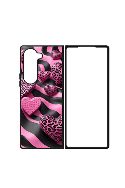 4TECH Θήκες Κινητών Σχέδιο Καρδιές Λεοπάρ 1 Samsung Galaxy Z Fold 5