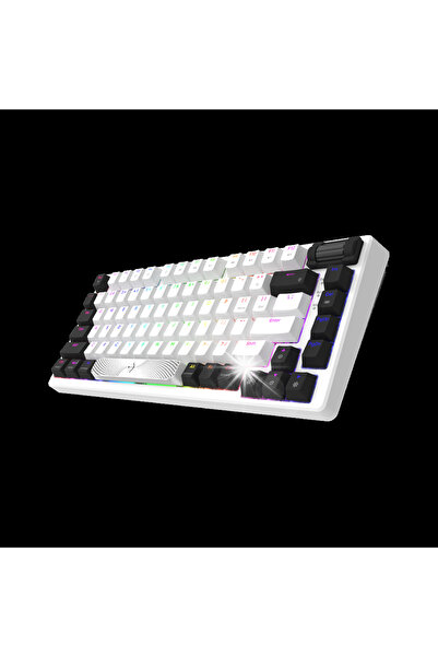 AQIRYS Tastatură mecanică cu fir cu 75%/81 de taste ADARA MINI alb/negru