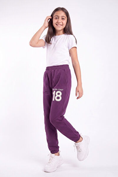 FYK KİDS Girl's Double Pocket Colorful Sweatpants