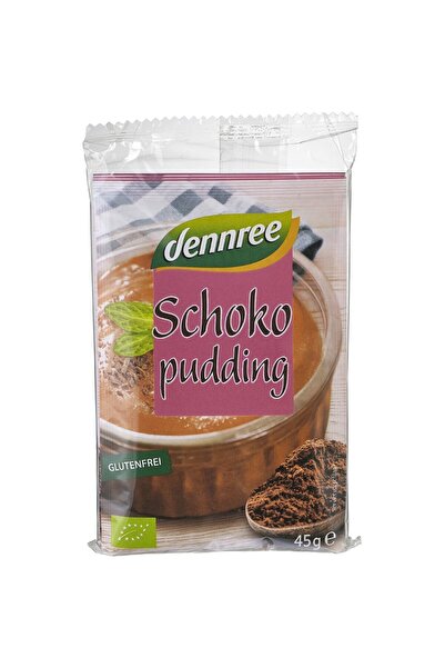 Dennree Budincă de cacao, fără gluten, 3x45g, bio, 135g
