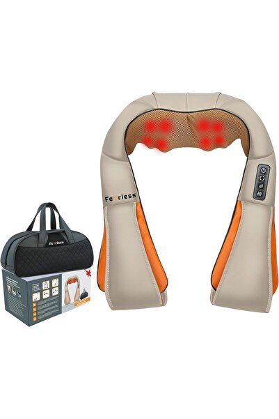 Fearless Rechargeable Shiatsu Neck and Back Massager with Soothing Heat | Cor...
