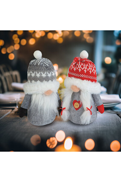 Alista Home Decorațiune gnom scandinav, 20 cm, figurină textilă, 2 modele