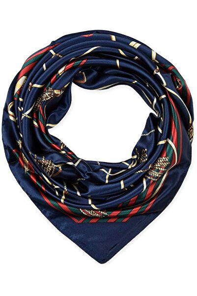 GENERAL corciova 35 x 35 Large Square Hair Scarf for Women Silk Like Curly He...