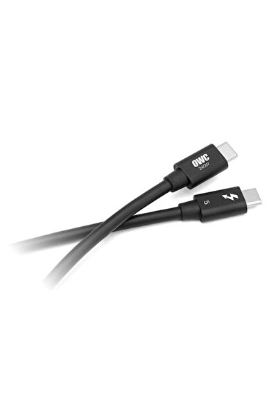 OWC Καλώδιο Thunderbolt Μαύρο 0.8μ (OWCCBLTB5C0.8M)