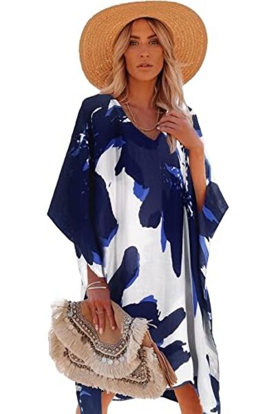 Moss Rose Women's Beach Cover up Swimsuit Kimono Cardigan with Bohemian Flora...