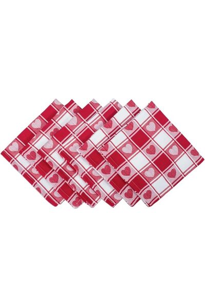 DII Valentine's Day Table Top Collection, Table Runner, 14x108, Hearts Collage