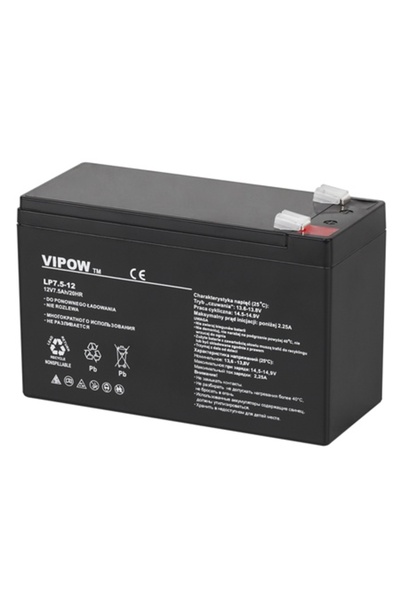 Vipow Μπαταρία 12V 7.5Ah AGM VRLA