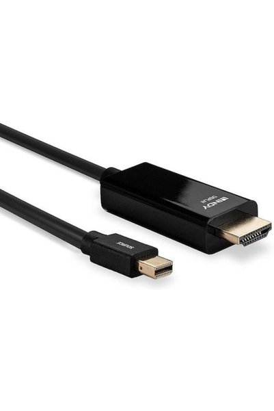 LİNDY Καλώδιο DisplayPort αρσενικό - HDMI αρσενικό 2μ Μαύρο (36927)