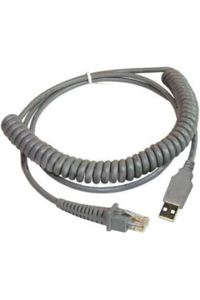 Datalogic Καλώδιο σειριακό Cab-424e USB Τύπου Α με σπειροειδή πλεξούδα και απ...