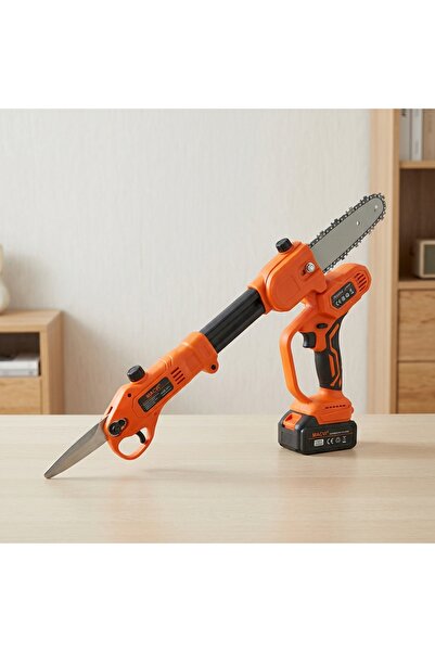 DeaL Set de foarfeci electrice cu ferăstrău cu lanț și braț extensibil — Tăie...
