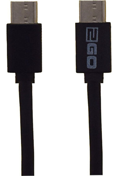 2go Καλώδιο USB 2.0 USB-C αρσενικό - USB-C Μαύρο 1μ (795849)