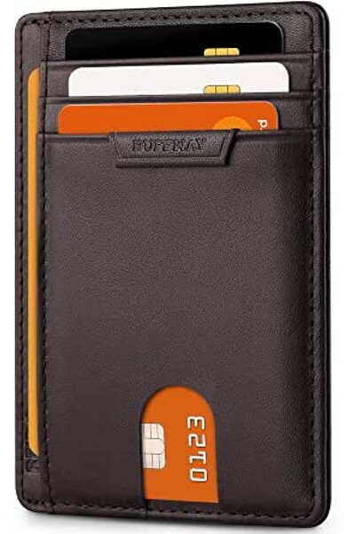 Buffway Mens RFID Blocking Slim Bifold Wallet Minimalist Leather Small Wallet...
