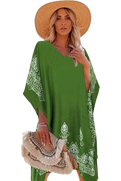 Moss Rose Women's Beach Cover up Swimsuit Kimono Cardigan with Bohemian Flora...