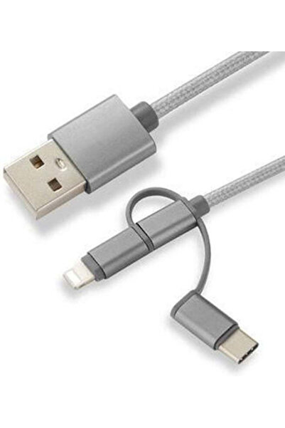 CoreParts Καλώδιο Φόρτισης 3-σε-1 με Προσαρμογείς Micro USB, USB-C, Lightning...